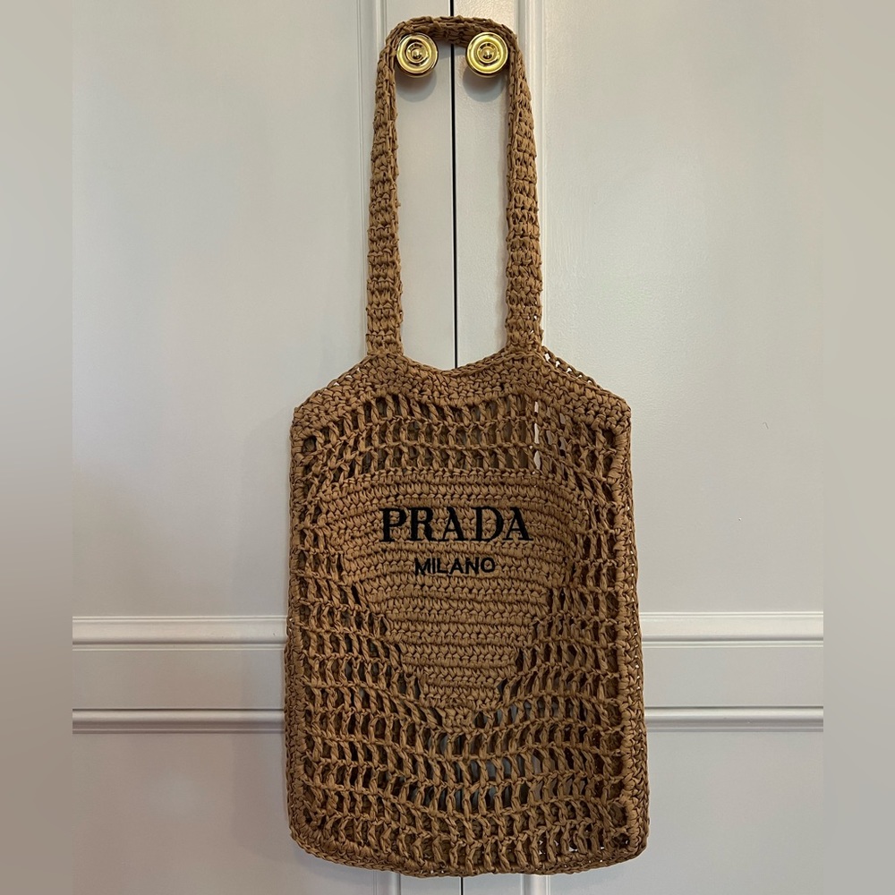 Prada Raffia Tote